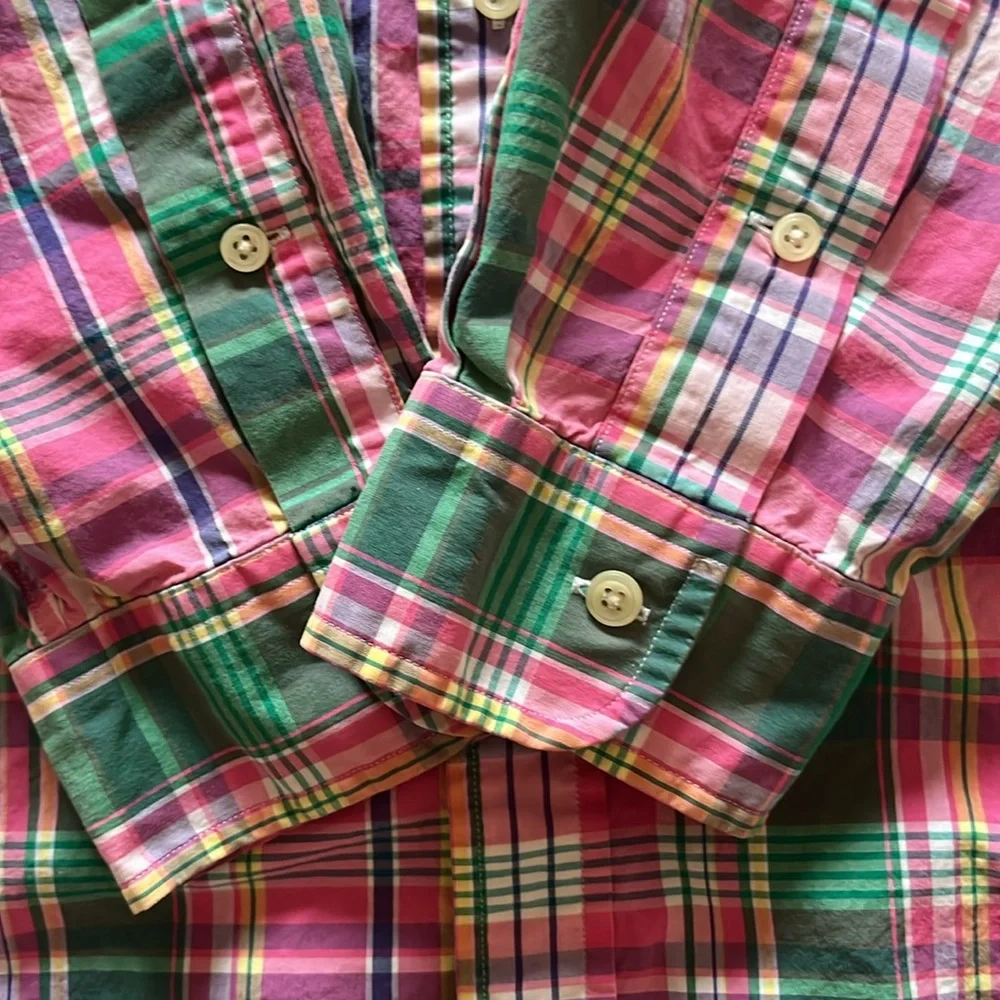 Ralph Lauren Multi Plaid Button Down Shirt